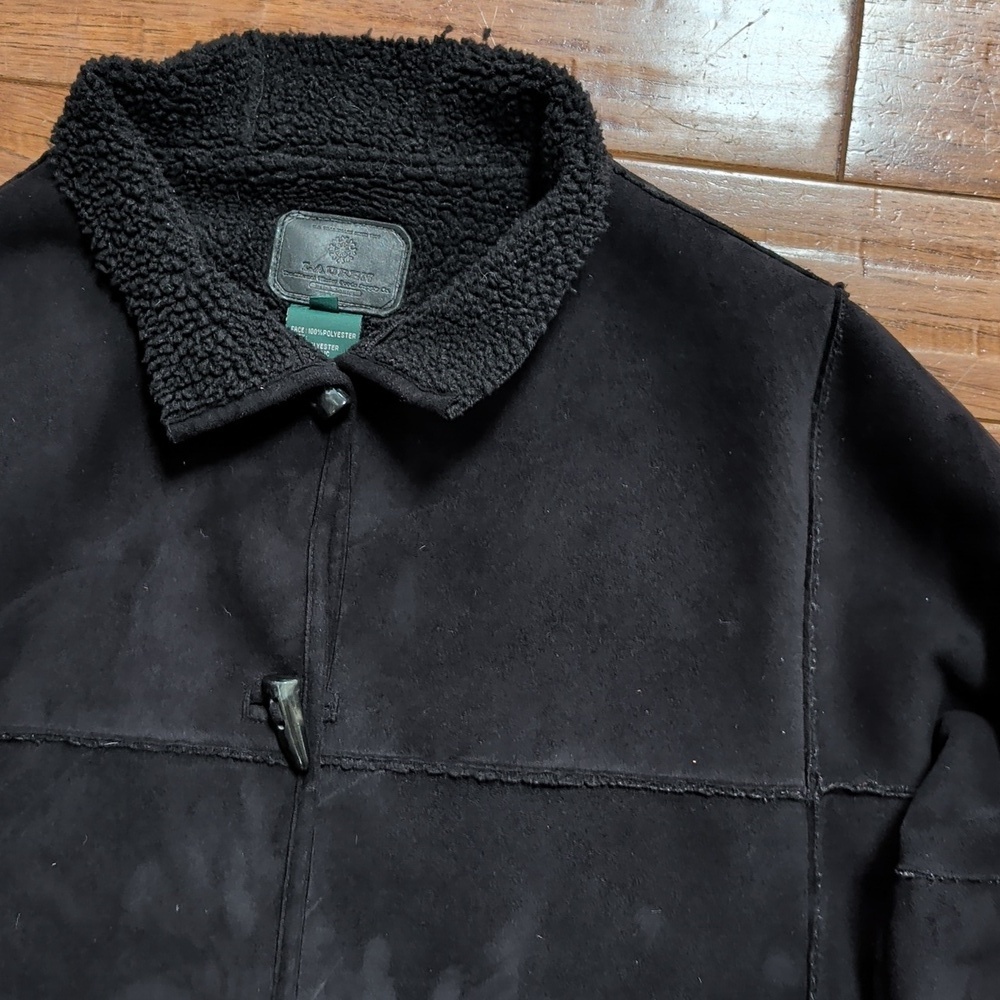 Ralph Lauren Sherpa Faux Suede Barn Chore Jacket